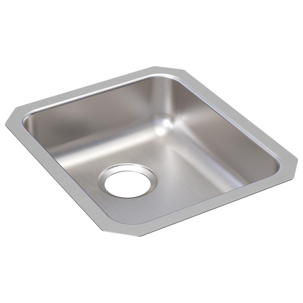 Elkay Lustertone Classic Stainless Steel 16" x 18-1/2" x 5-3/8", Single Bowl Undermount ADA Sink ELUHAD131655