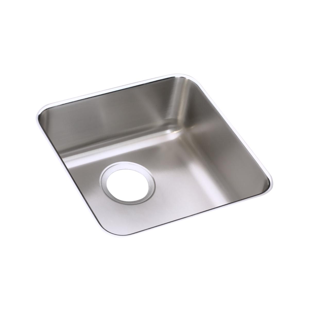 Elkay Lustertone Classic Stainless Steel 16-1/2" x 16-1/2" x 4-3/8", Single Bowl Undermount ADA Sink ELUHAD141445