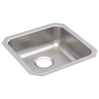 Elkay Lustertone Classic Stainless Steel, 16-1/2" x 16-1/2" x 5-3/8", Single Bowl Undermount ADA Sink ELUHAD141455