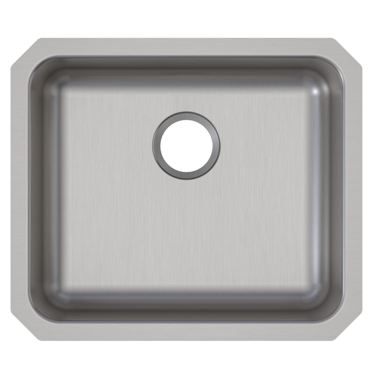 Elkay Lustertone Classic Stainless Steel 21-1/2" x 18-1/2" x 5-3/8", Single Bowl Undermount ADA Sink ELUHAD191655