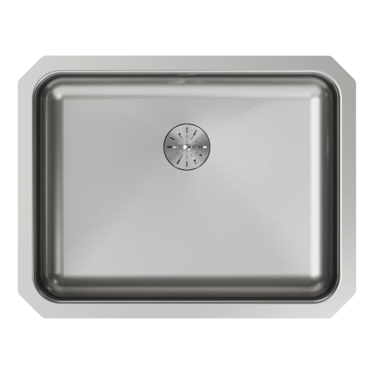 Elkay Lustertone Classic Stainless Steel, 23-1/2" x 18-1/4" x 4-3/8", Single Bowl Undermount ADA Sink w/Perfect Drain ELUHAD211545PD