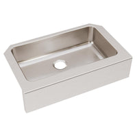 Elkay Lustertone Classic Stainless Steel 33" x 20-1/2" x 8", Single Bowl Farmhouse Sink ELUHFS2816