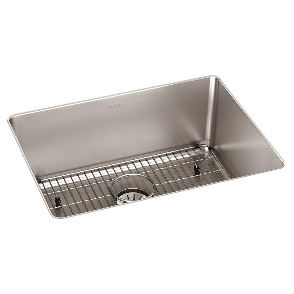 Elkay Lustertone Iconix 16 Gauge Stainless Steel 23-1/2" x 18-1/4" x 9" Single Bowl Undermount Sink Kit with Perfect Drain ELUHH2115TPDBG