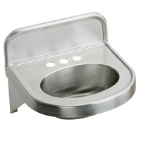 Elkay Stainless Steel 18" x 17-1/16" x 5-9/16", Wall Hung Lavatory Sink ELV1817CS3