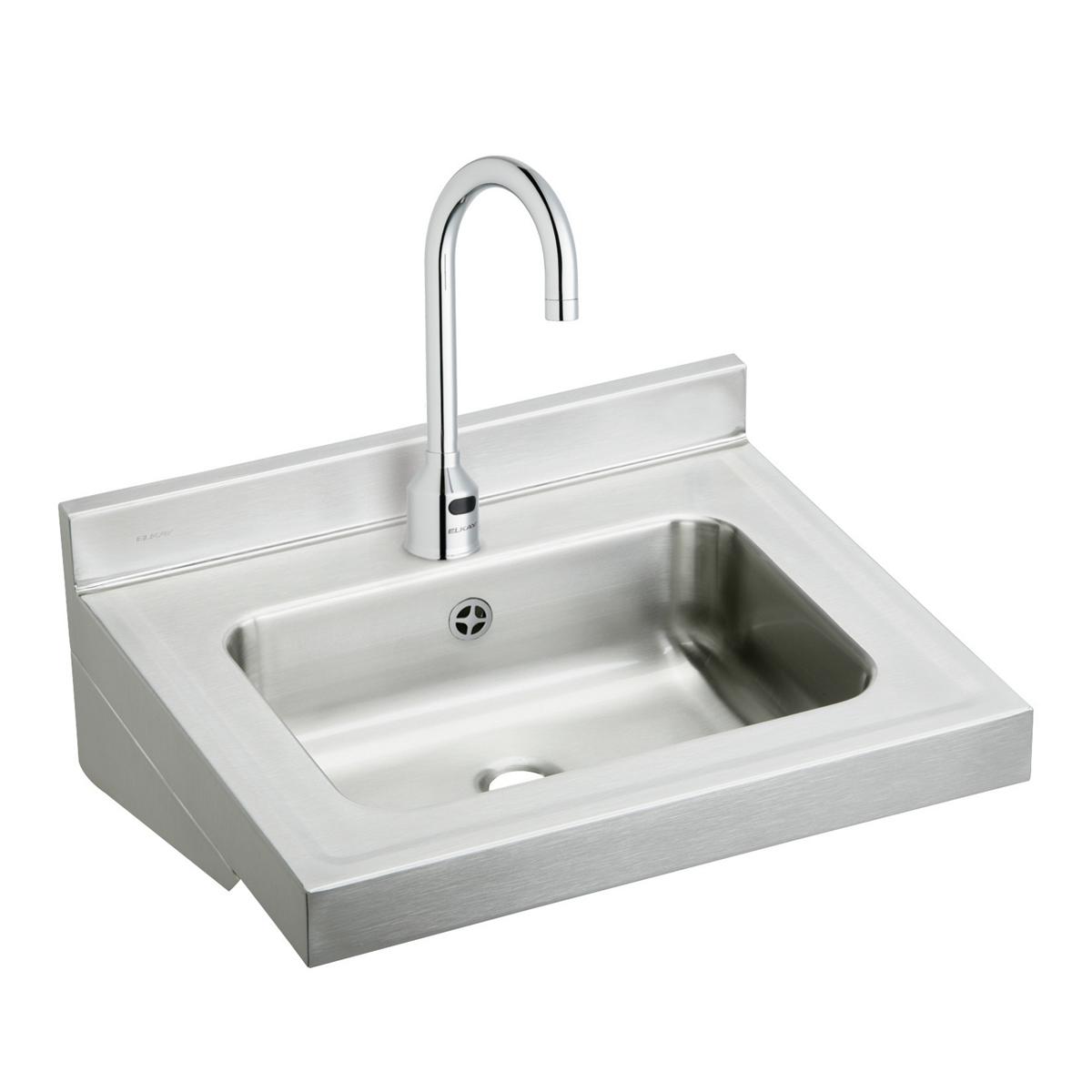Elkay Stainless Steel 22" x 19" x 5-1/2", Wall Hung Lavatory Sink Kit ELVWO2219SACMC