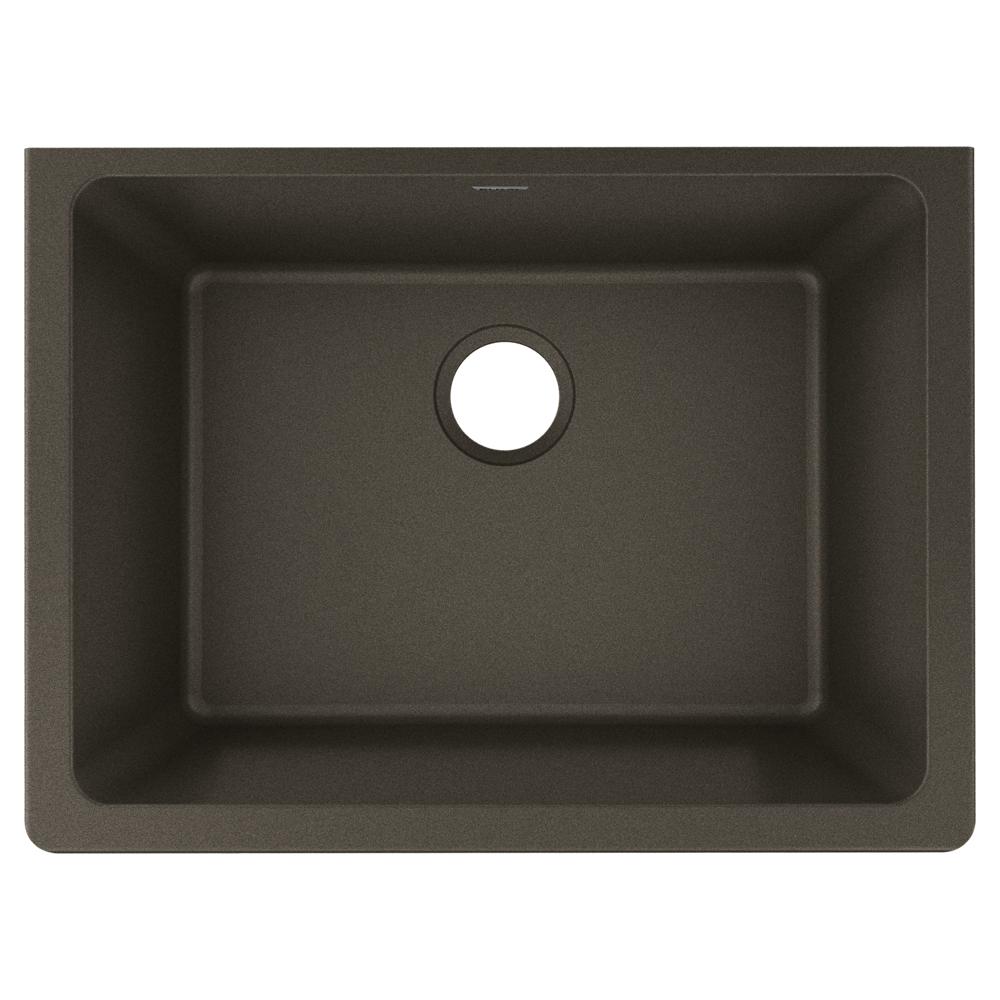 Elkay Quartz Luxe 24-5/8" x 18-1/2" x 9-1/2" Single Bowl Undermount Sink Chestnut ELXU2522CN0
