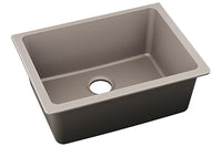 Elkay Quartz Luxe 24-5/8" x 18-1/2" x 9-1/2" Single Bowl Undermount Sink Silvermist ELXU2522SM0