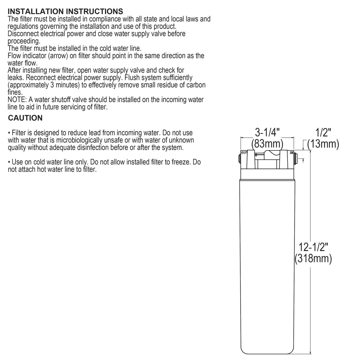 Elkay ERF750 Replacement Filter Cartridge, 750 Gal