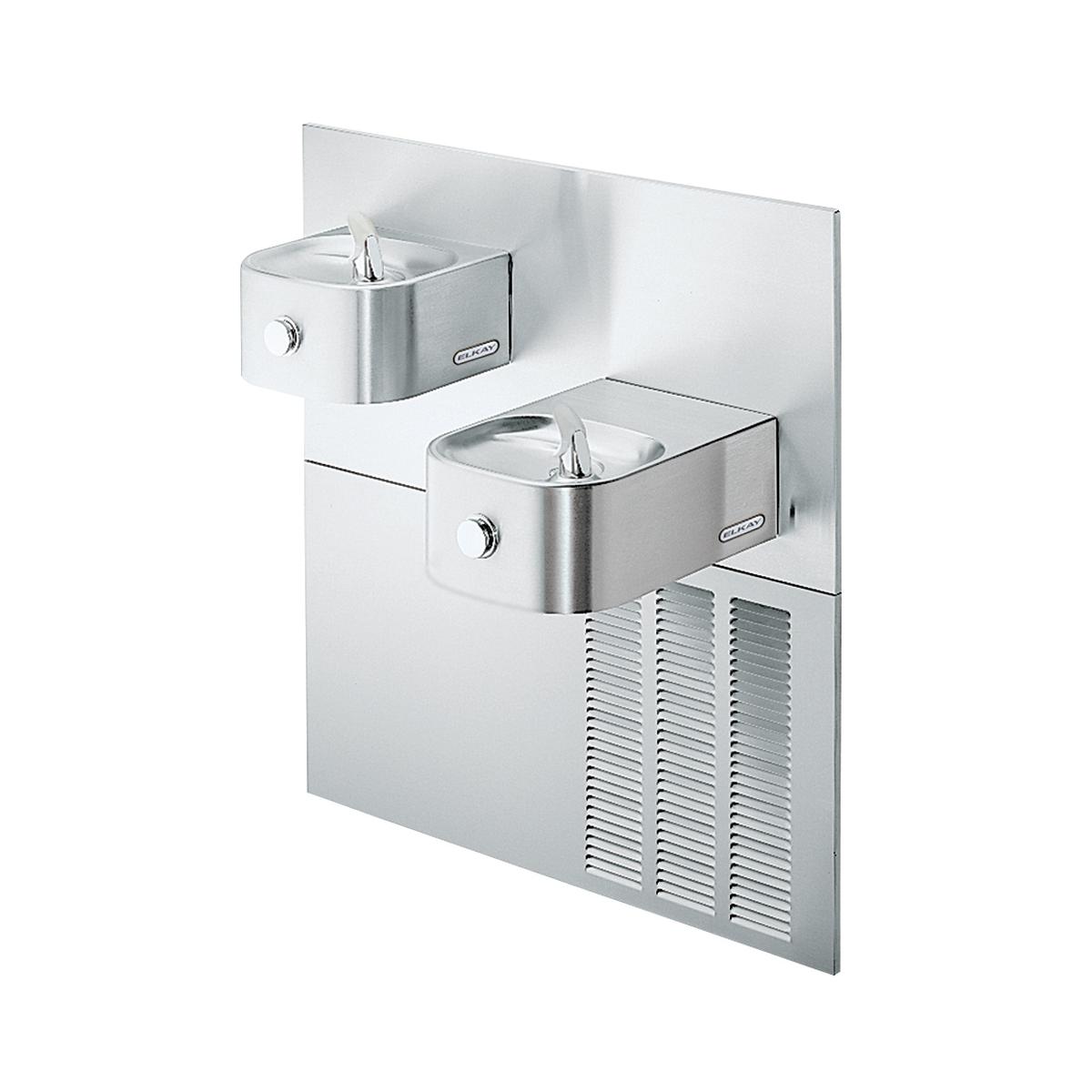 Elkay Soft Sides Fountain Bi-Level ADA Non-Filtered Refrigerated, Stainless ERFPM28K