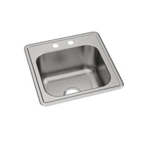 Elkay Celebrity Stainless Steel 20" x 20" x 10-1/8", 2-Hole Single Bowl Drop-in Laundry Sink ESE2020102