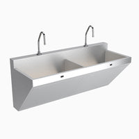 Sloan ESS-2200-C-ADM 2-Station Scrub Sink, Station with Rinse Sens