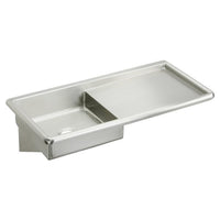 Elkay Stainless Steel 42" x 20" x 6, Wall Hung Service Sink ESS4220R