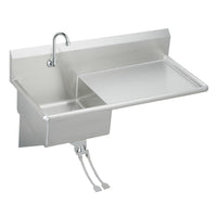 Elkay Stainless Steel 49-1/2" x 24" x 10, Wall Hung Service Sink Kit ESS4924RFC