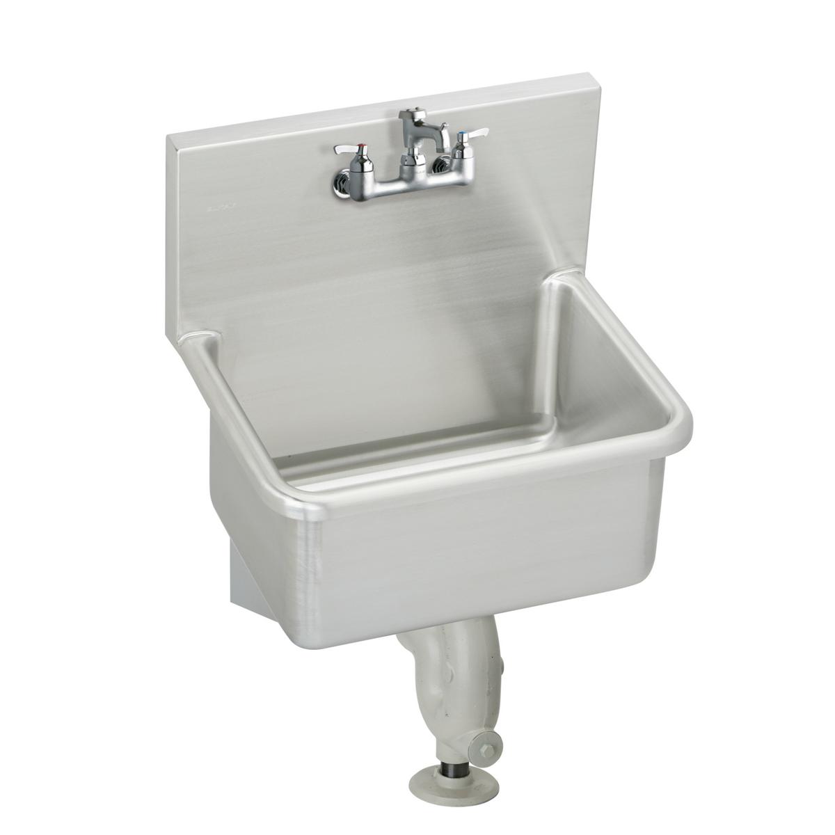 Elkay Stainless Steel 25" x 19-1/2" x 12, Wall Hung Service Sink Kit ESSB2520C