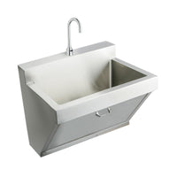 Elkay Stainless Steel 30" x 23" x 26", Wall Hung Single Bowl Surgeon Scrub Sink Kit EWSF13026SACC