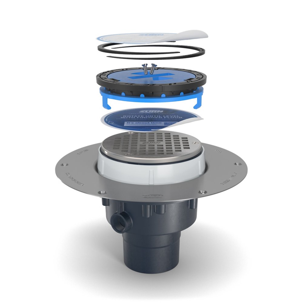 Zurn EZ2-PV2 Floor Drain, PVC, Solvent