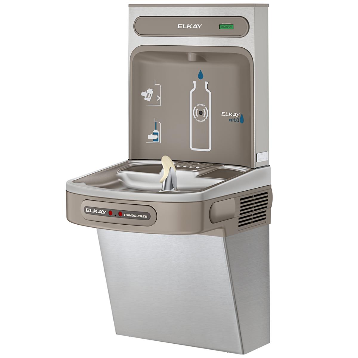Elkay ezH2O Bottle Filling Station with Single ADA Cooler Hands Free Activation, Non-Filtered, 8.0 GPH EZO8WSSK