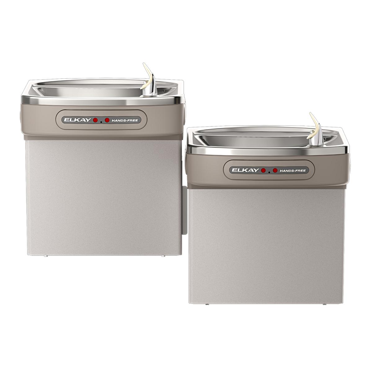 Elkay Dual Hands-free Activation Bi-level ADA Cooler Non-filtered Refrigerated Light, 8.0 GPH EZOOSTL8LC