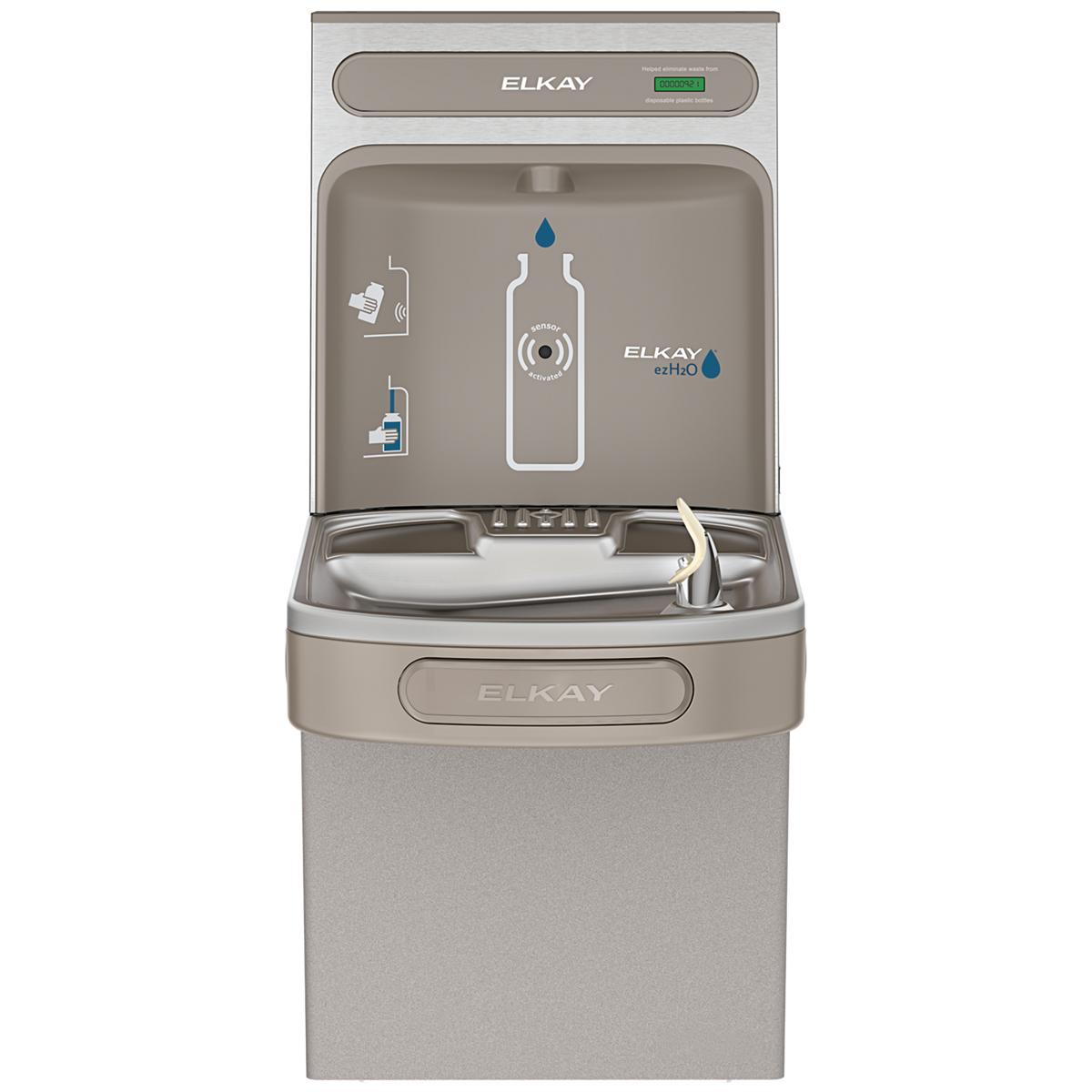 Elkay ezH2O Bottle Filling Station with Single ADA Cooler Non-Filtered Non-Refrigerated Light EZSDWSLK