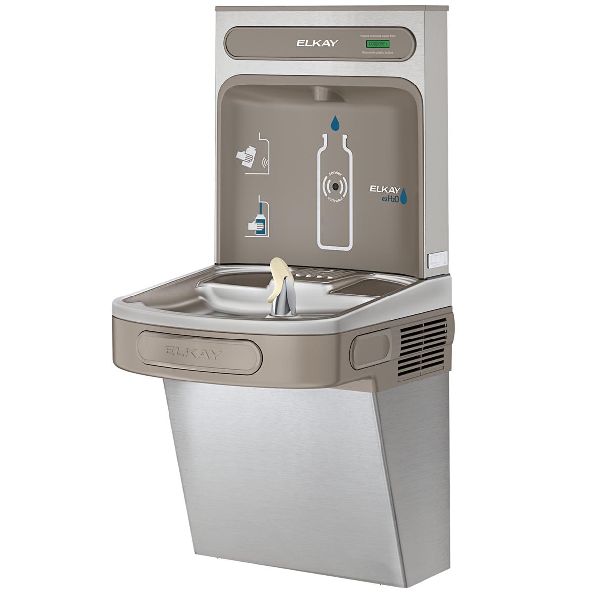 Elkay ezH2O Bottle Filling Station with Single ADA Cooler, Non-Filtered Non-Refrigerated Stainless EZSDWSSK