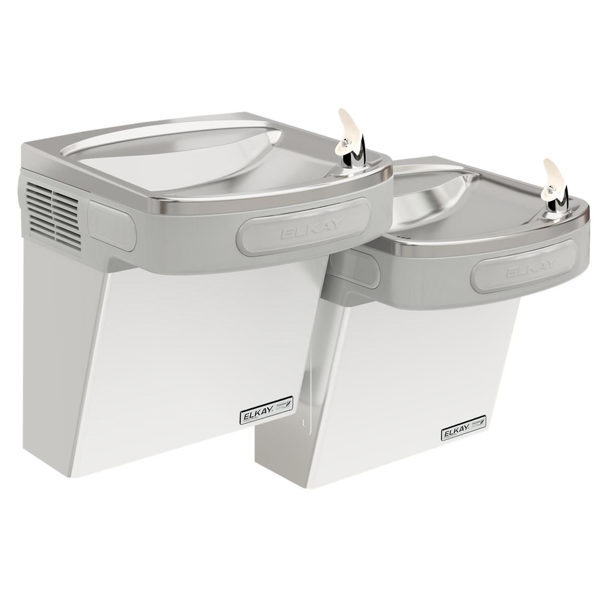 Elkay Versatile Cooler Wall Mount Bi-Level GreenSpec ADA, Non-Filtered Refrigerated Stainless EZSTLG8SC