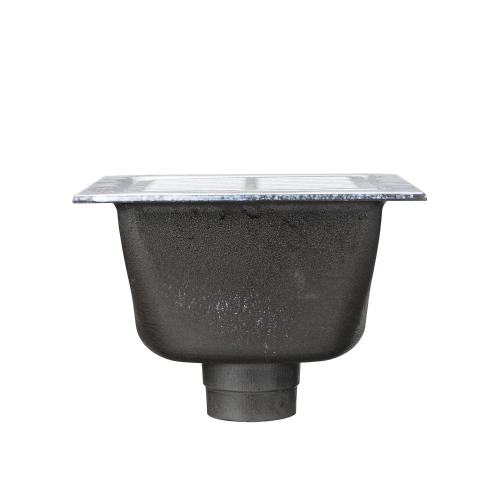 Zurn FD2375-PO2 Floor Sink, Cast Iron, Push-On