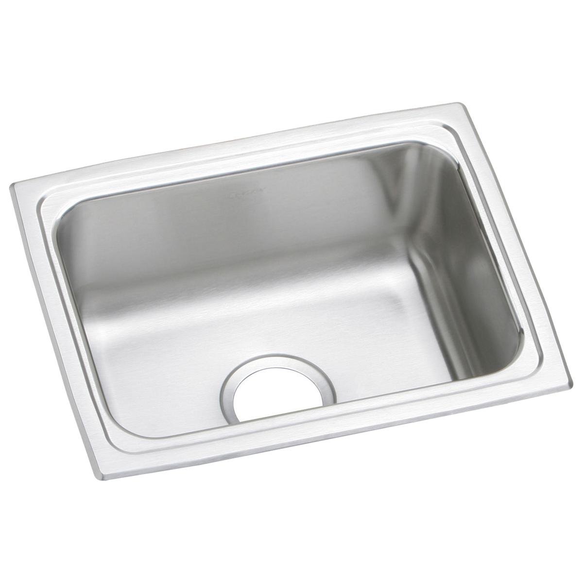 Elkay Lustertone Classic Stainless Steel 25" x 19-1/2" x 7-5/8", Single Bowl Drop-in Sink LFR2519
