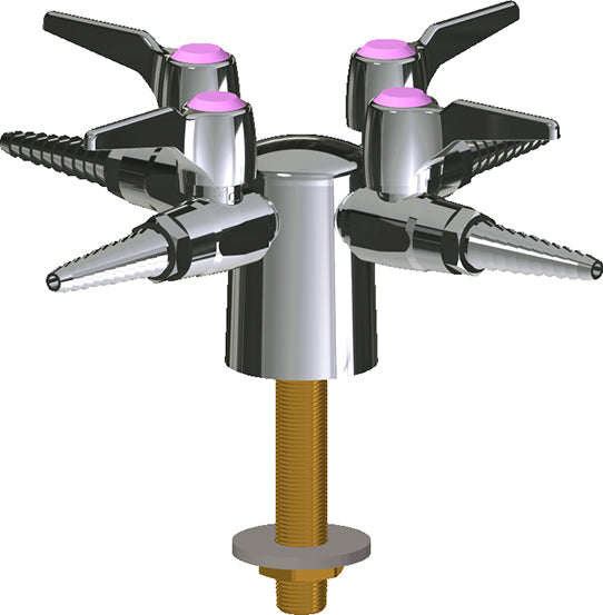 Chicago Faucets LGB1-31J-40 Propane Laboratory Ball Valve, Deck-Mount