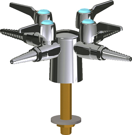 Chicago Faucets LGB1-31L-40 Methane Laboratory Ball Valve, Deck-Mount