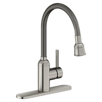 Elkay LK2500LS Lead-Free Pursuit™ Laundry/Utility Faucet with Flexible Spout Forward Only Lever Handle Lustrous Steel
