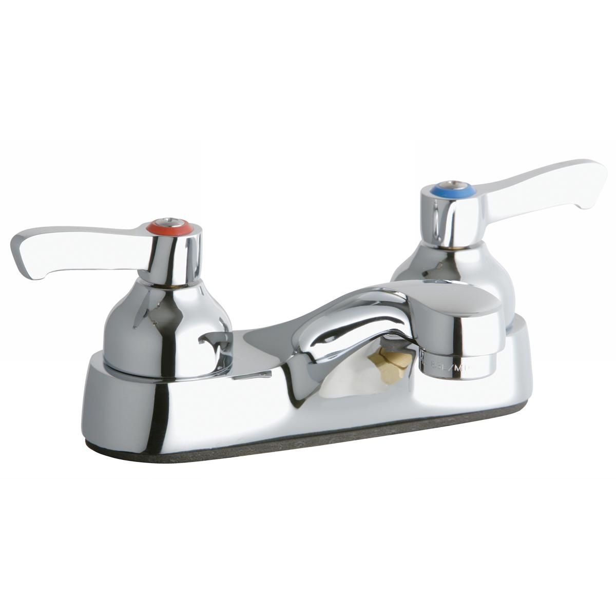 Elkay 4" Centerset with Exposed Deck Faucet Integral Spout 2" Lever Handles LK402L2