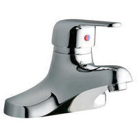 Elkay 4" Centerset with Exposed Deck Lavatory Faucet Integral Spout Single Control 4" Wristblade Handle Chrome LK422L4