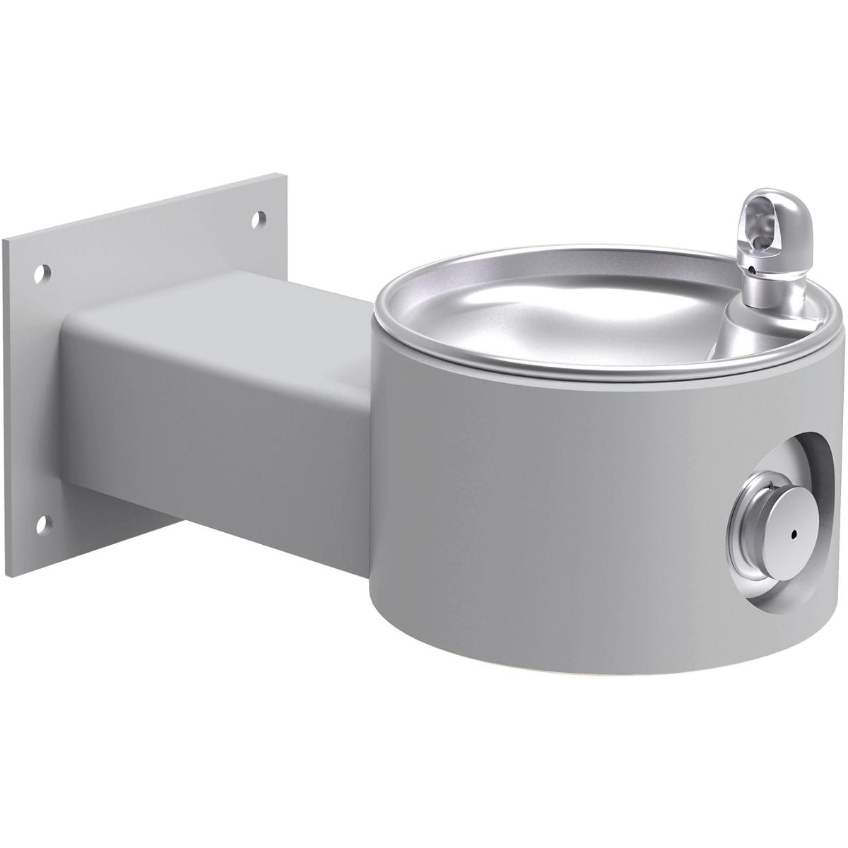 Elkay Outdoor Fountain Wall Mount, Non-Filtered Non-Refrigerated, Gray LK4405GRY
