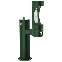 Elkay Outdoor ezH2O Lower Bottle Filling Station Bi-Level Pedestal, Non-Filtered Non-Refrigerated Evergreen LK4420BF1LEVG