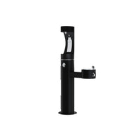 Elkay Outdoor ezH2O Upper Bottle Filling Station Bi-Level Pedestal, Non-Filtered Non-Refrigerated Black LK4420BF1UBLK