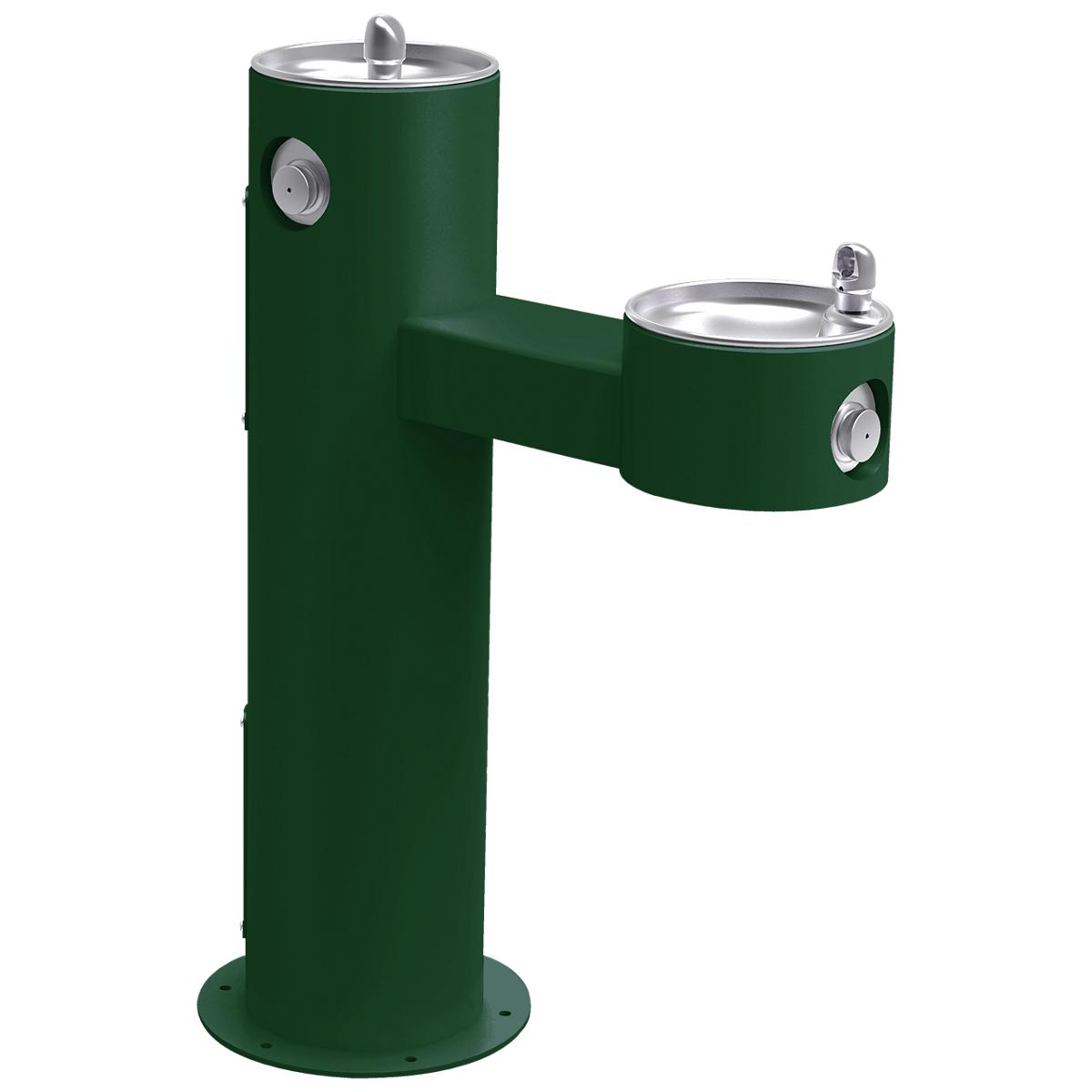 Elkay Outdoor Fountain Bi-Level Pedestal Non-Filtered, Non-Refrigerated Evergreen LK4420EVG
