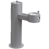 Elkay Outdoor Fountain Bi-Level Pedestal Non-Filtered, Non-Refrigerated Freeze Resistant Gray LK4420FRKGRY