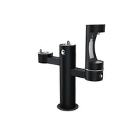 Elkay Outdoor ezH2O Lower Bottle Filling Station Tri-Level Pedestal, Non-Filtered Non-Refrigerated Black LK4430BF1LBLK