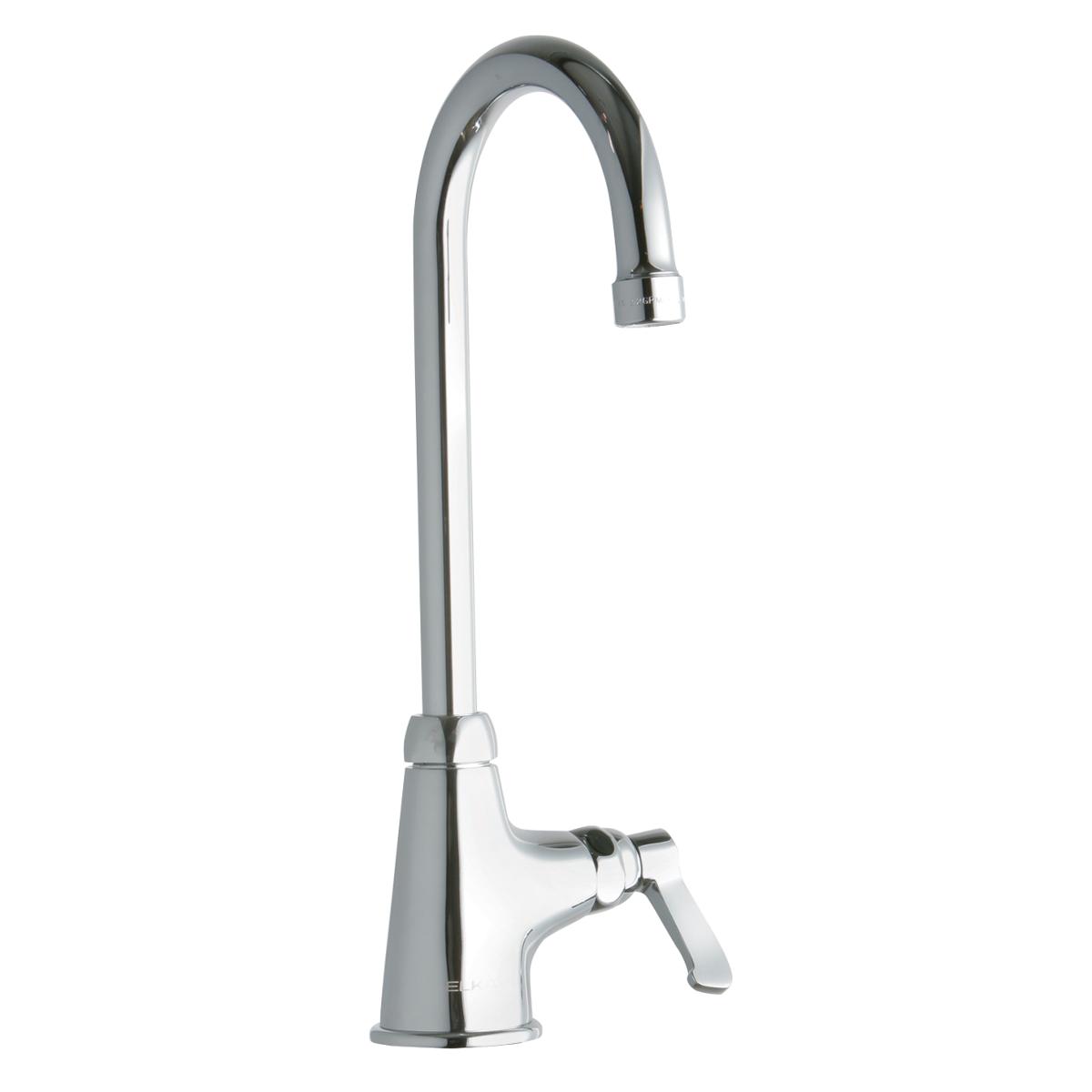 Elkay Single Hole with Single Control Faucet with 5" Gooseneck Spout 2" Lever Handle Chrome LK535GN05L2