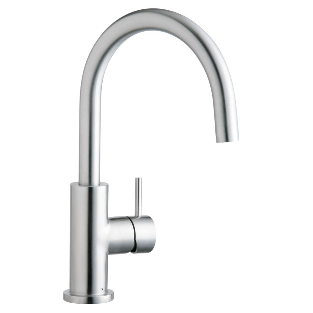Elkay LK7921SSS Lead-Free Allure Single Hole Kitchen Faucet with Lever Handle Satin Stainless Steel