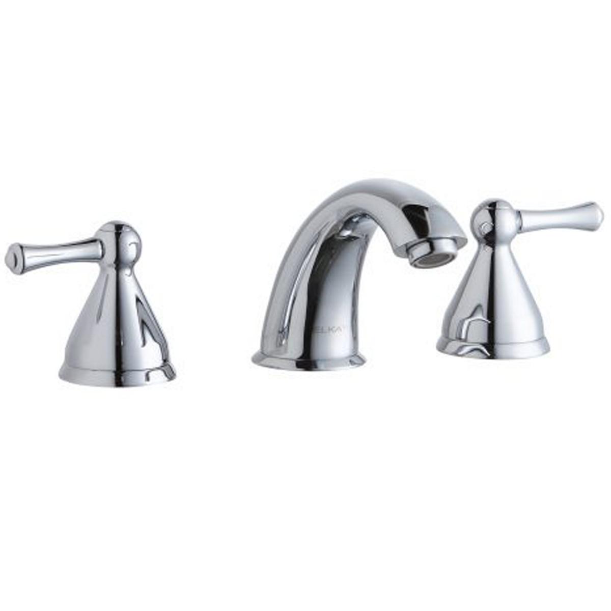 Elkay 8" Centerset with Concealed Deck Lavatory Faucet with 6" Cast Fixed Spout Chrome LK804F