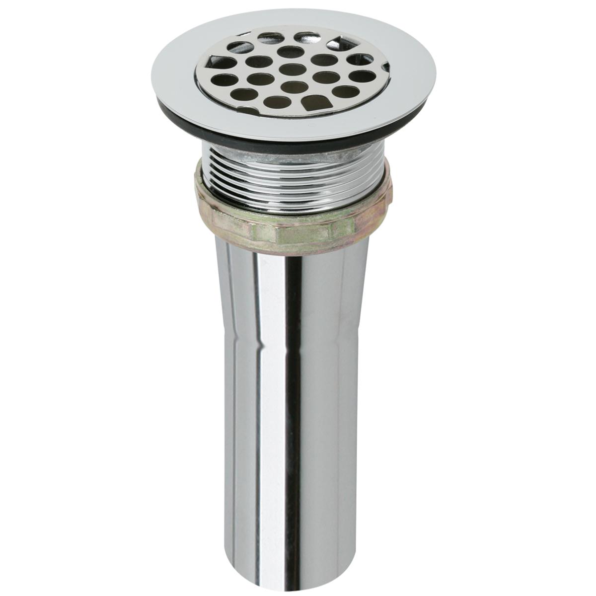 Elkay Drain Fitting Type 304 Stainless Steel Body, Grid Strainer and Brass Tailpiece LK9