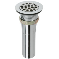 Elkay Drain Fitting Type 304 Stainless Steel Body, Grid Strainer and Brass Tailpiece LK9