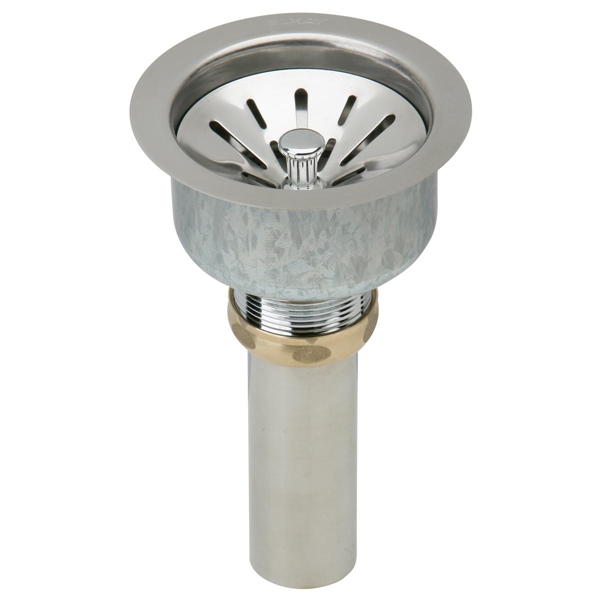 Elkay Lustertone Classic Stainless Steel 18-3/8" x 18-3/8" x 8", Single Bowl Undermount Sink Kit ELUH16FBDBG