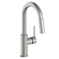 Elkay LKAV3032LS Lead-Free Avado Single Hole Bar Faucet with Pull-down Spray and Lever Handle Lustrous Steel