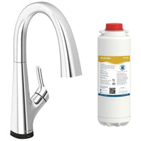 ELKAY Single Hole 2 in 1 Filtered Drinking Water Kitchen Faucet Chrome LKAV7051FCR