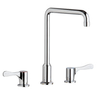 Elkay 8" Centerset Concealed Deck Mount Faucet with Arc Tube Spout and 4" Lever Handles Chrome LKD2432BHC