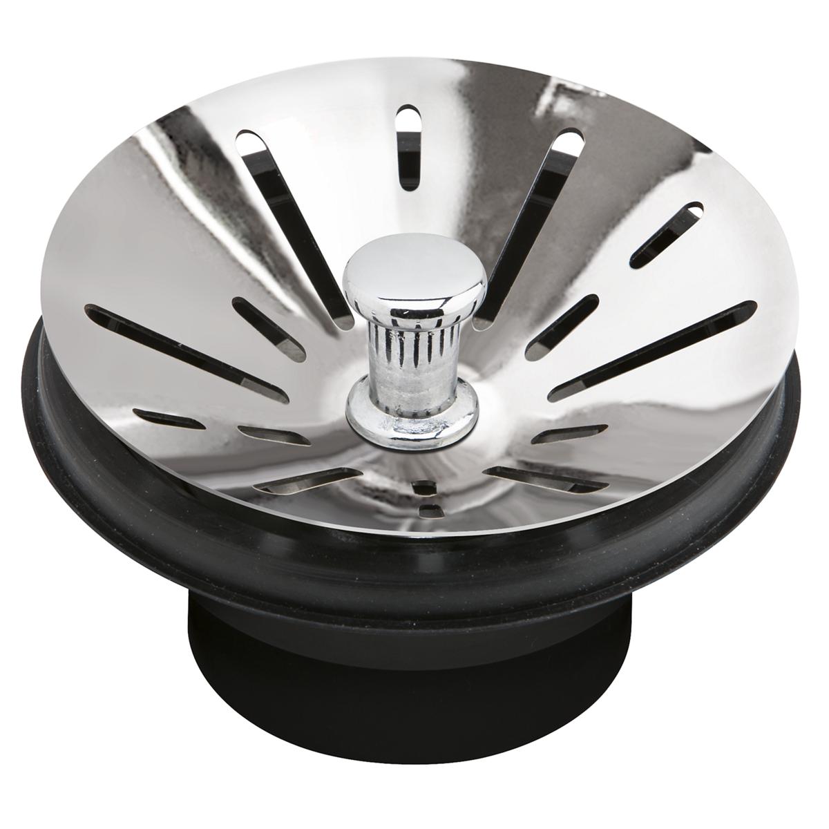 Elkay 3-1/2" Disposal Stopper / Strainer for use with Perfect Drain or, InSinkErator¥¬ Disposal Chrome Polished Stainless Steel LKDS99