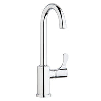 Elkay Single Hole 12-1/2" Vandal Resistant Deck Mount Faucet with Gooseneck Spout Lever Handle on Right Side Chrome LKDVR208513C