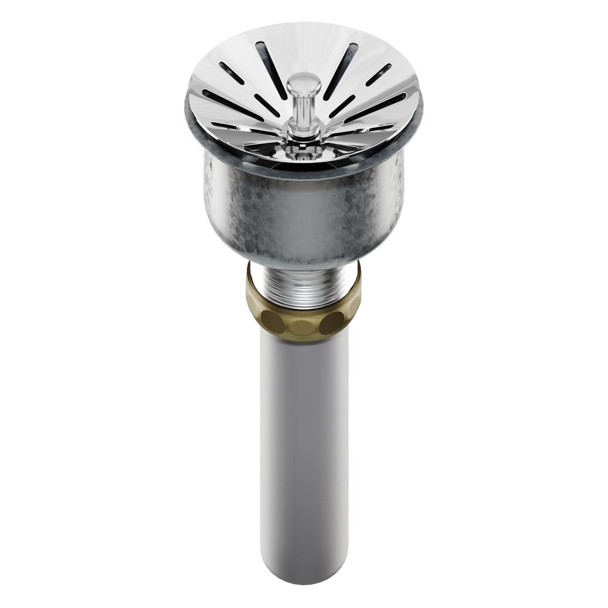 Elkay Perfect Drain Fitting Type 304 Stainless Steel Body, and Strainer Chrome LKPDQ1CR
